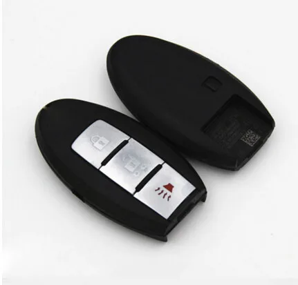 Blank Smart Remote Key Shell 3 Buttons for Nissan GTR Smart Card  (new Models) with insert key blade