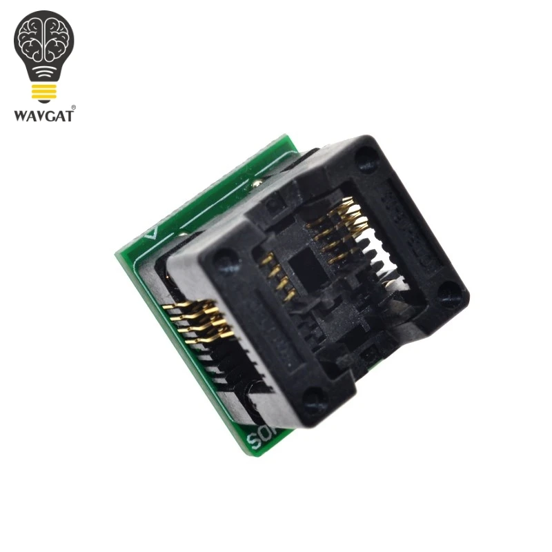 WAVGAT SOIC8 SOP8 do DIP8 Szerokie gniazdo programatora 200mil Niebieskie