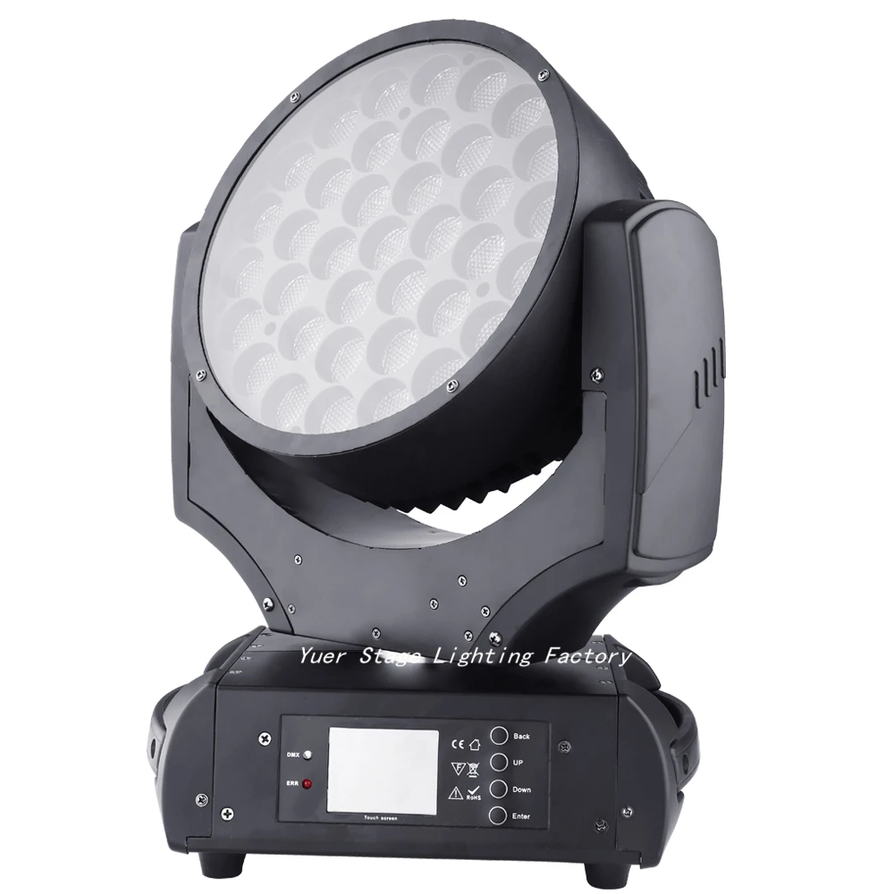 Free shipping Cree 37x15W RGBW LED Zooming Wash Moving Head Light 5 DMX modes Copy ROBE Professional Stage  Lighting Equipment