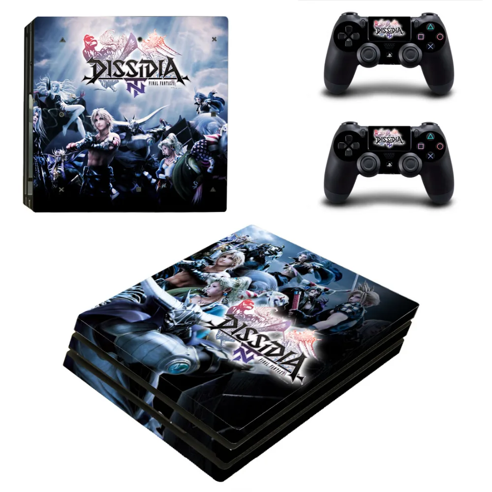 Dissidia Final Fantasy NT PS4 Pro Skin Sticker For Sony PlayStation 4 Console and 2 Controllers PS4 Pro Stickers Decal Vinyl