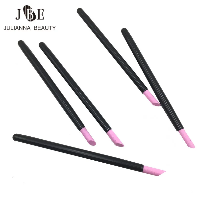 5pcs/lot Professional Stone Nail File Nail Art Tools Pro Cuticle Remover Trimmer Buffer Pedicure Manicure Women Makeup Tools