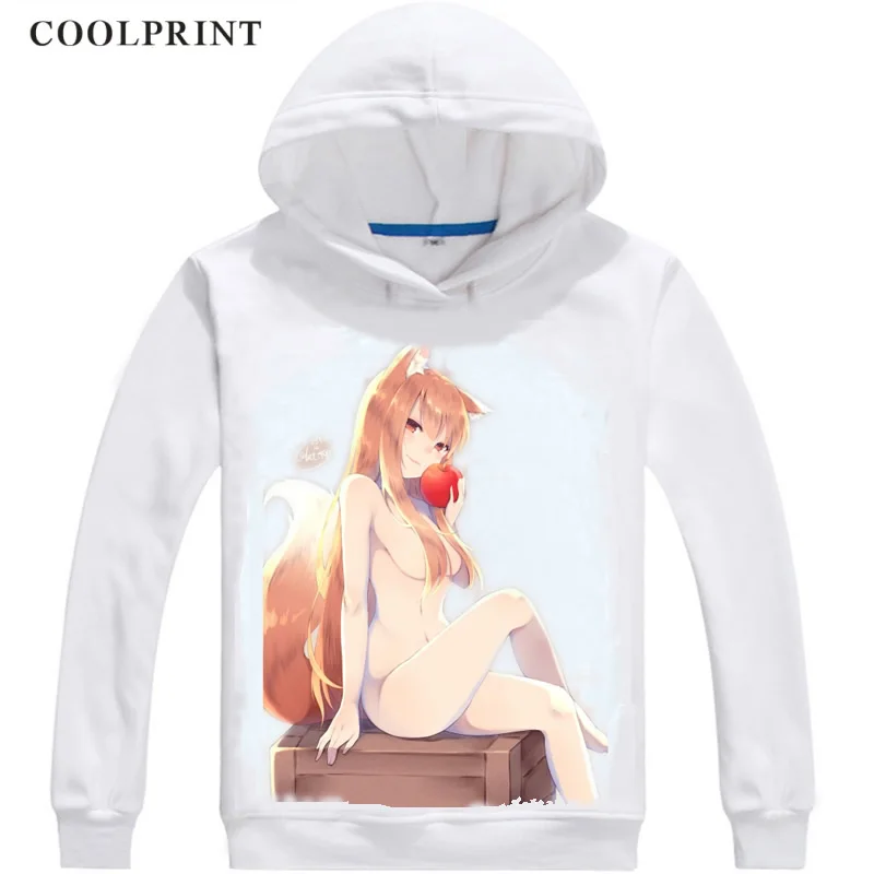 Merchant Meats Spicy Wolf Hoodies Men Hip Hop Long Sleeve Anime Hoodie Holo The Wise Wolf Cosplay Motivs Anime Sweatshirts Women