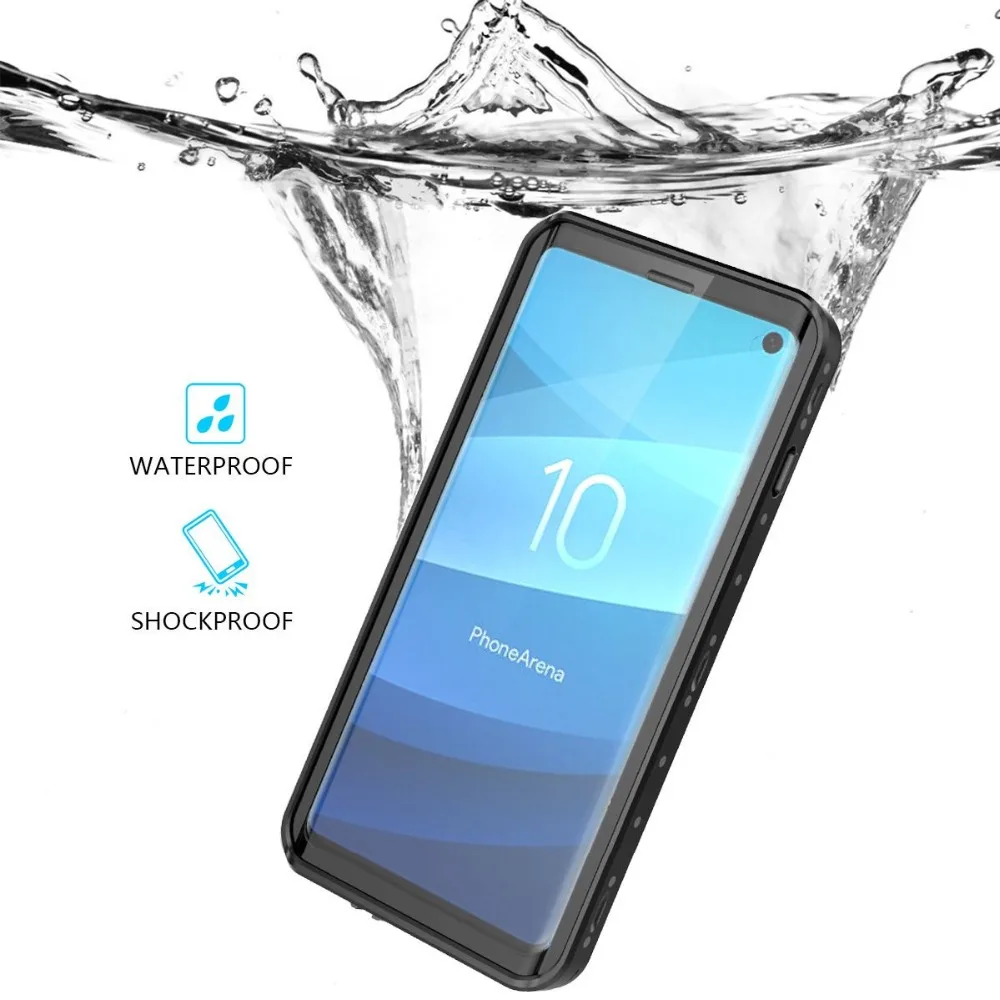 Waterproof IP68 case for Samsung Galaxy S10 plus, swimming and diving cover, 360 full protection, Shell