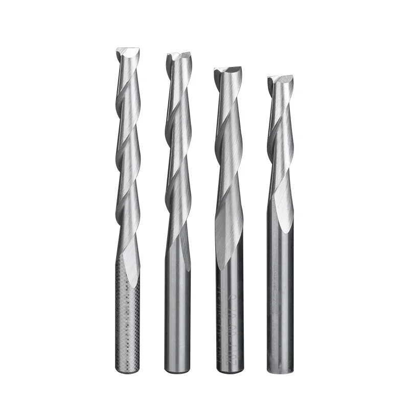 Fresa En Espiral HRC65 De 2 Flautas - Para Aluminio, 6mm, Ideal Para Máquinas CNC Y Grabado