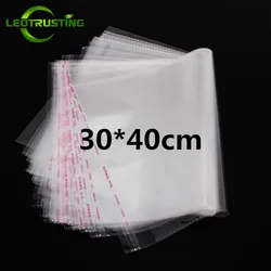 100pcs 30x40cm Gernal Use Clear Resealable OPP Adhesive Bag Transparent OPP Packaging Bag Self Sealing Plastic Gift Pouches