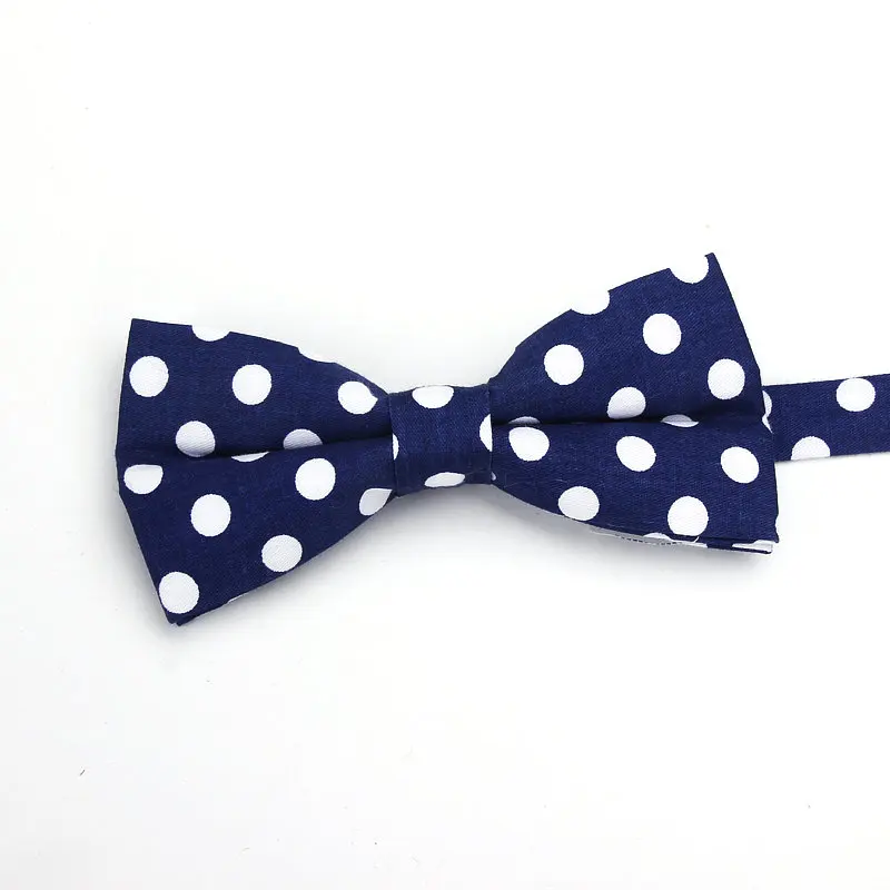 2019 Brand New Men\'s Fashion 100% Cotton Classic Polka Dot Bowtie For man Wedding business Colorful bow ties Corabatas Butterfly