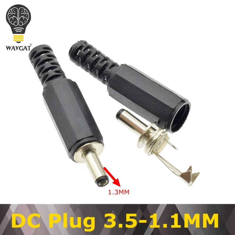 10PCS DC Power Plug Jack Connector 2.1MM 3.5MM * 1.1MM 1.3MM 2.5MMx5.5MM Female Male DC Power Plug Adapter