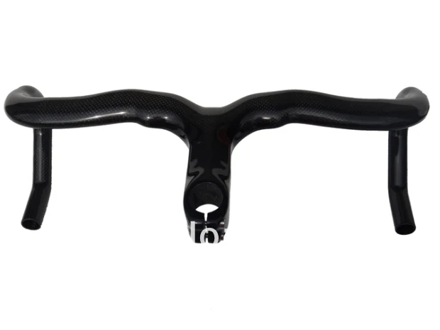 

Full carbon glossy Road Bike bicycle handlebar - Handlebar with stem (one pc)