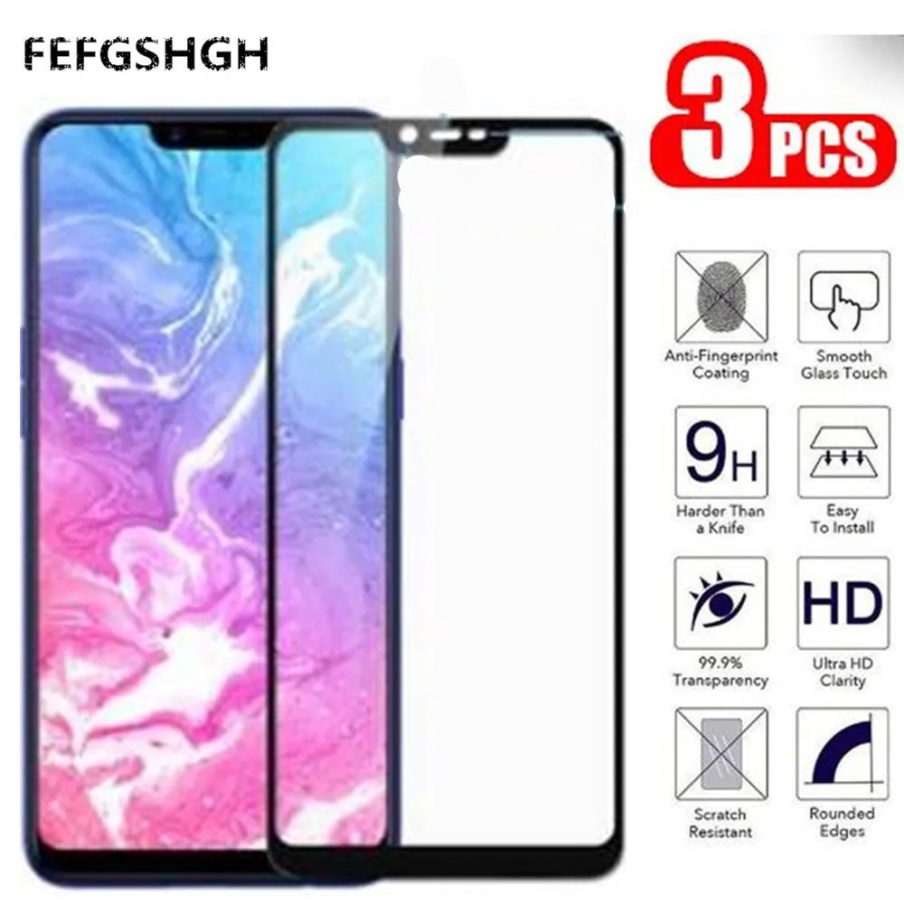 OPPO A5 Glass OPPO A5 Screen Protector Full Cover Flim Tempered Glass For OPPO A5 CPH1809 A 5 OPPOA5 Protective Glass 6.2 inch