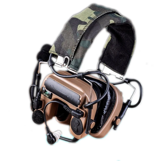 Z-tactical zSordin Airsoft Headsets Hunting COMTAC IV IN-THE-EAR Helmet Noise Canceling Softair Headphone Kenwood