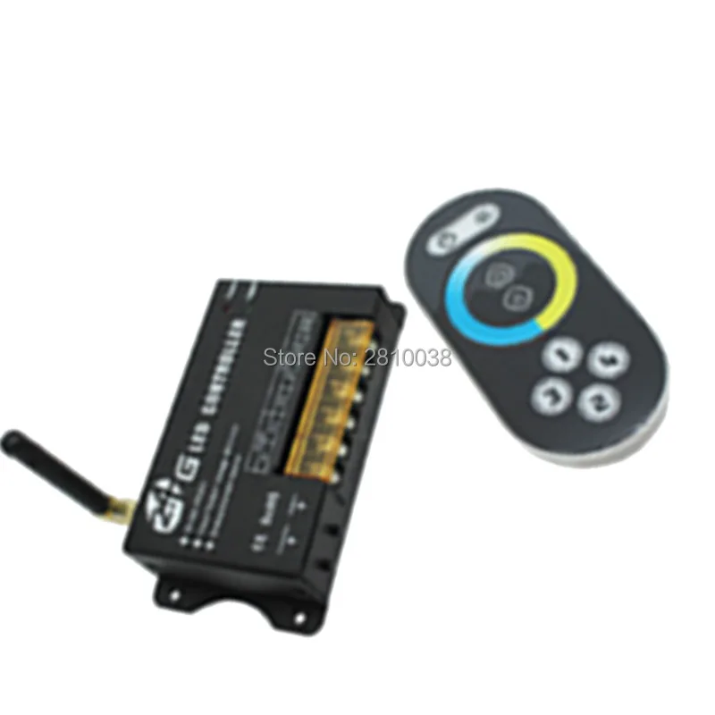 2 pcs/lot 2.4G color temperature controller DC 5-24V CCT led controller 2 channel common anode CCT controller