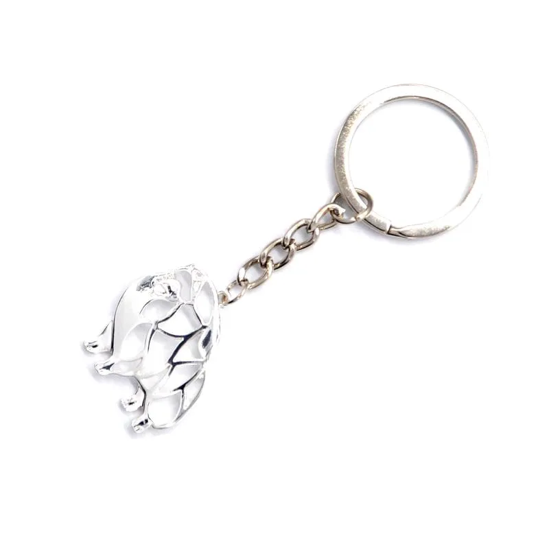 New Arrival Jewelry Pomeranian Dog Key Chains Women\'s Metal Keychains