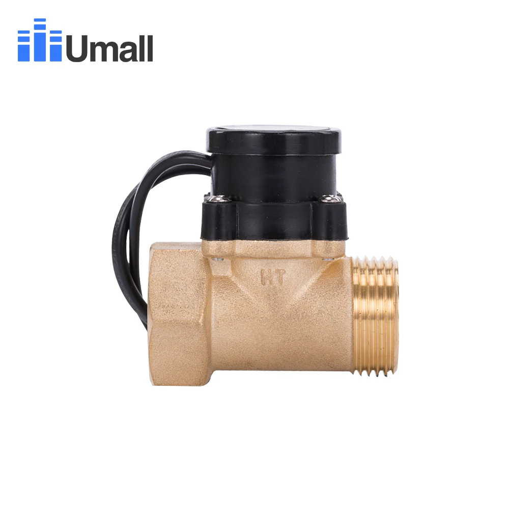 HT800 One 1 Inch Water Pump Flow Sensor Switch Liquid Booster Solar Heater Brass Magnetic Pressure Automatic Control Valve Part