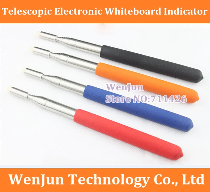 

High Quality 1Meter Telescopic pointer Electronic whiteboard pen flagpole, Teaching pen Stainless steel pointer pen 120pcs/lot