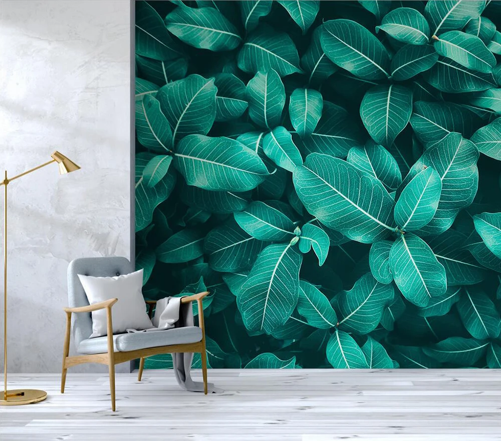 

Decorative wallpaper Tropical tree leaf background wall painting