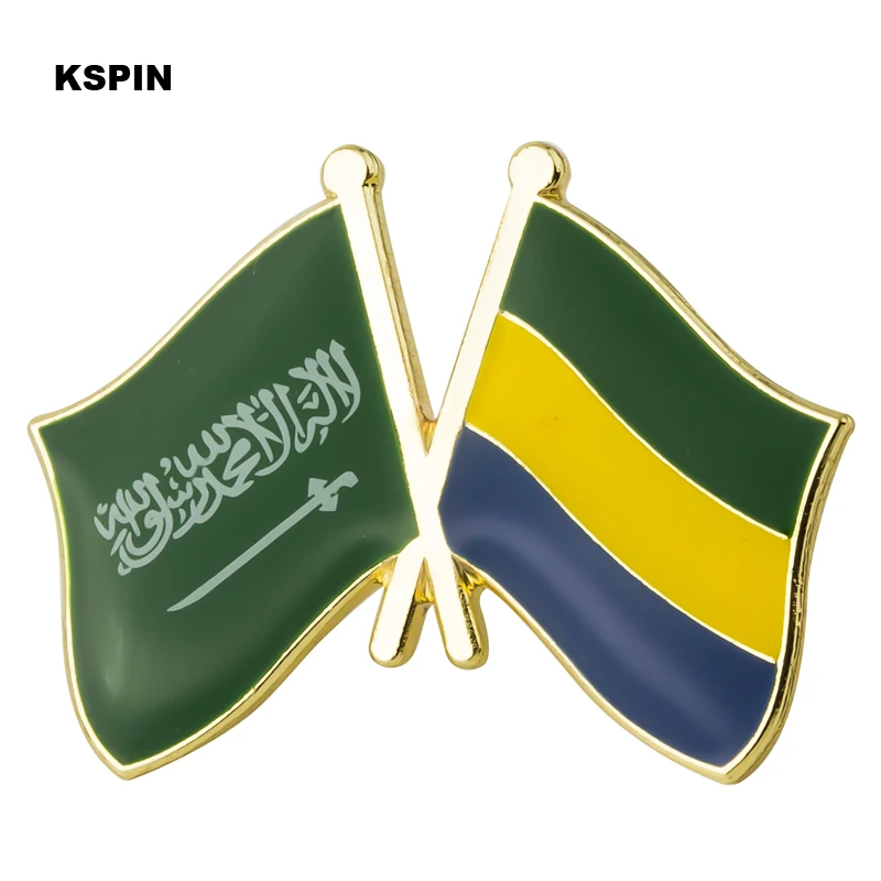 5pcs a lot Saudi Arabia & Sierra Leone Friendship Natinal Lapel Pins Flag Lapel Pins Country Flag Badge Flag Badge Brooch