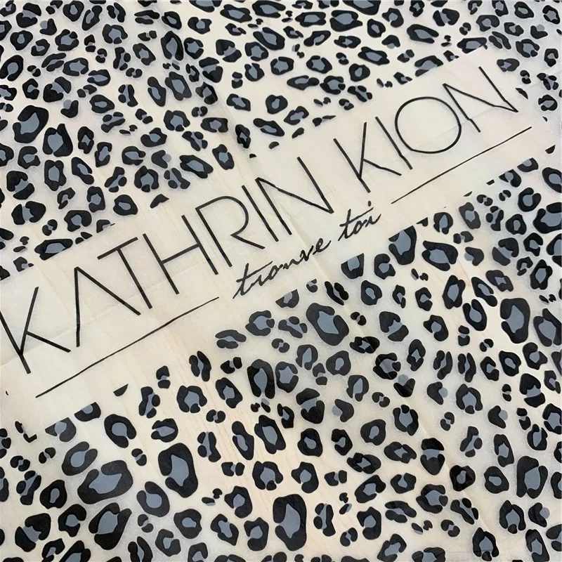 

Custom Logo Printing on Wild Leopard Decorative Wrapping Tissue Paper Gift Packaging Silk Paper Party Favor
