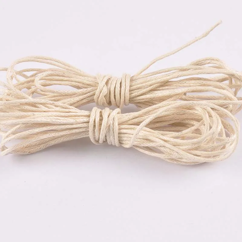 10 meters 1MM Waxed Leather Thread Wax Cotton Cord String Strap Necklace Rope Bead For jewelry making YKL0708