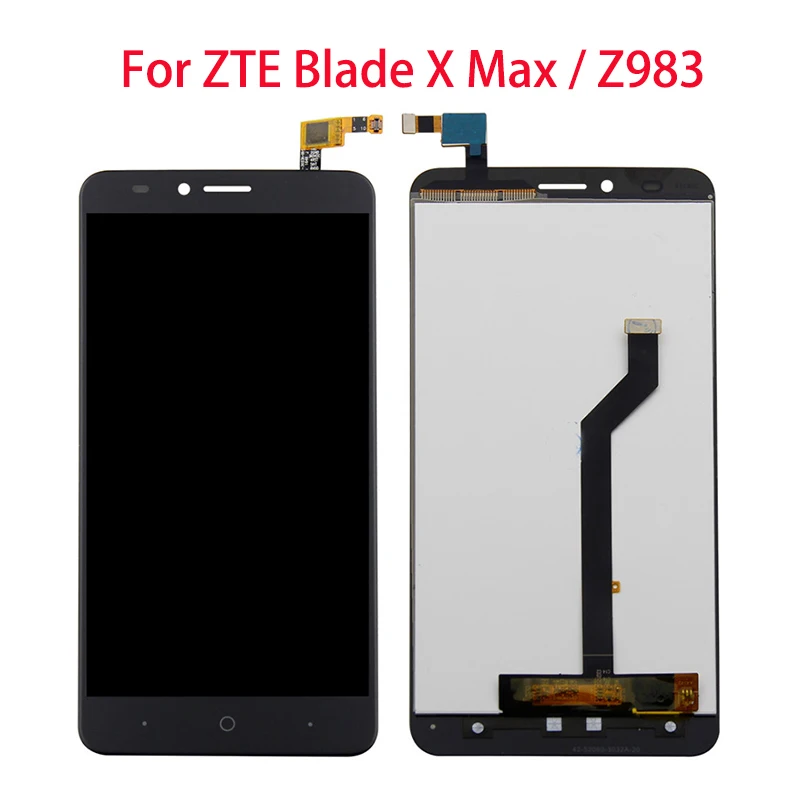 ЖК-экран 6,0 дюйма для ZTE Blade X Max Z983, детали для ремонта экрана в сборе для ZTE Blade X Max Z983 с инструментами