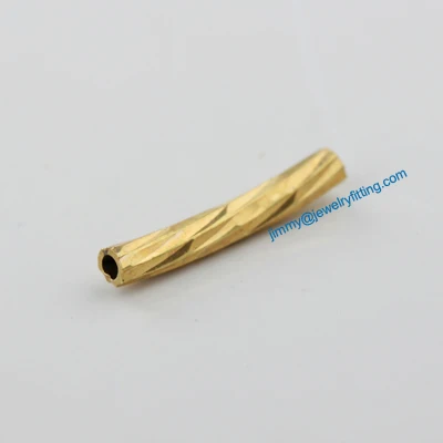 

Jewelry findings metal tube beads spacer beads Carved tube Beads for jewelry making diy 1.5*10*0.25mm