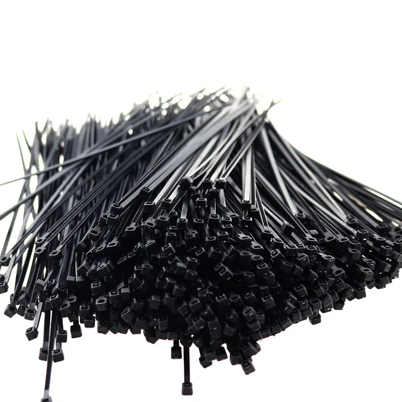 100PCS Nylon Cable Ties 3*100 3*150 3*200 White Black Cable Wire Ties Self Lock 5*300mm Zip Ties 100mm 150mm 200mm 250mm