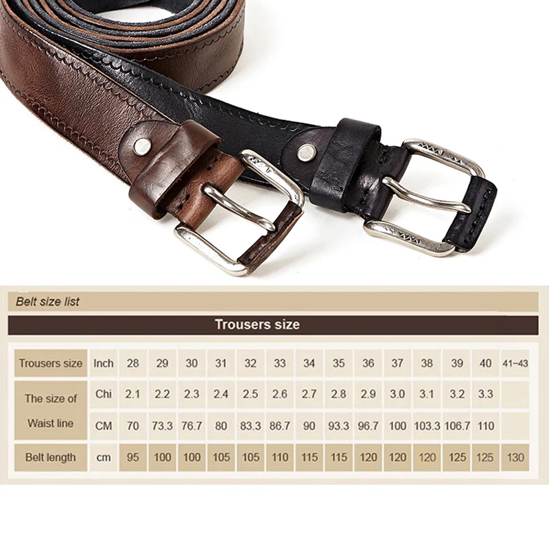 MEDYLA Retro Original Leather Belt for men soft and tough without mezzanine Men\'s belts for jeans men\'s accessories male gife