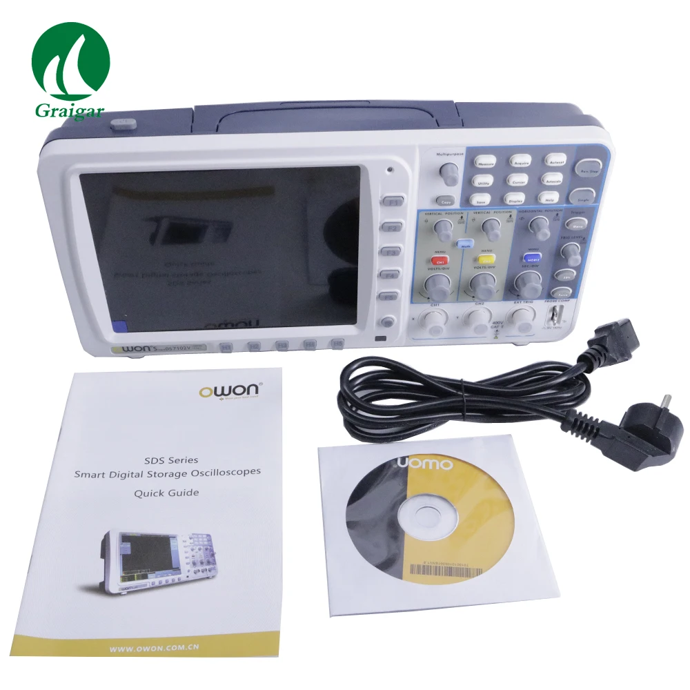 New Owon Oscilloscope SDS7102V Handheld Oscilloscope FFT 500ms/s VGA Free Firmware Upgrade