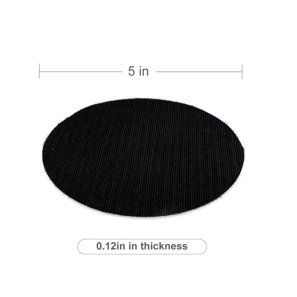 2 Pcs 5 Inch Móc và Vòng Lặp Giao Diện Đen Pad Bảo Vệ Đĩa Công Cụ Điện Phụ Kiện