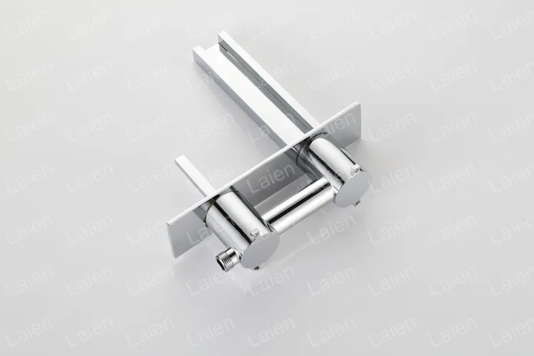 Imagem -04 - Skowll Led Torneira da Bacia do Banheiro Montagem na Parede Vanity Sink Faucet Único Punho Navio Torneiras Misturadoras Cromo Polido Hg4409