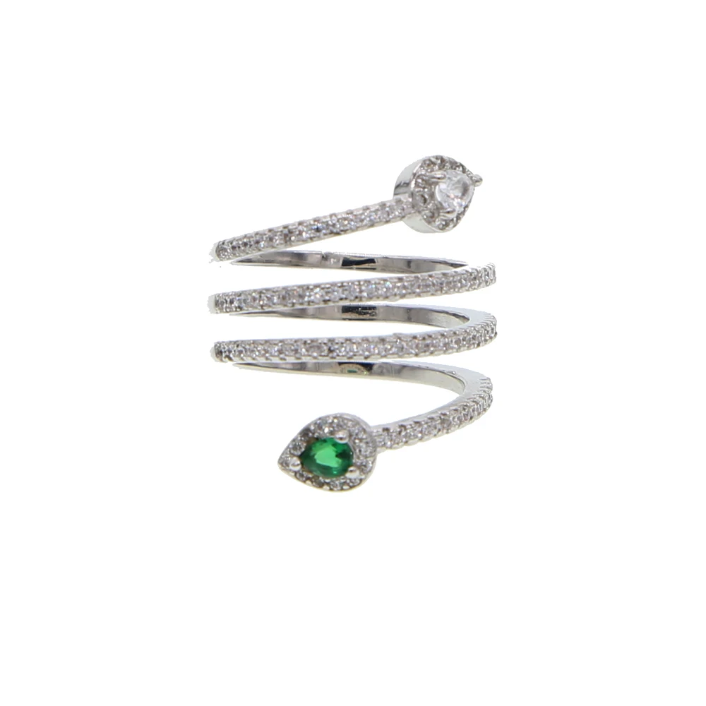 2019 Hot Sale Top Fashion micro pave Setting Party Classic Jewelry Anillos Stunning Multi Row full finger Rings For Women