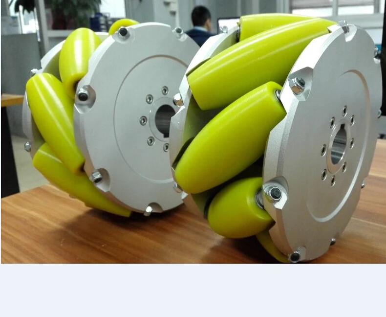 A set of 8inch(203mm) mecanum wheel with PU roller(Load cacipity 500KG) NM203A