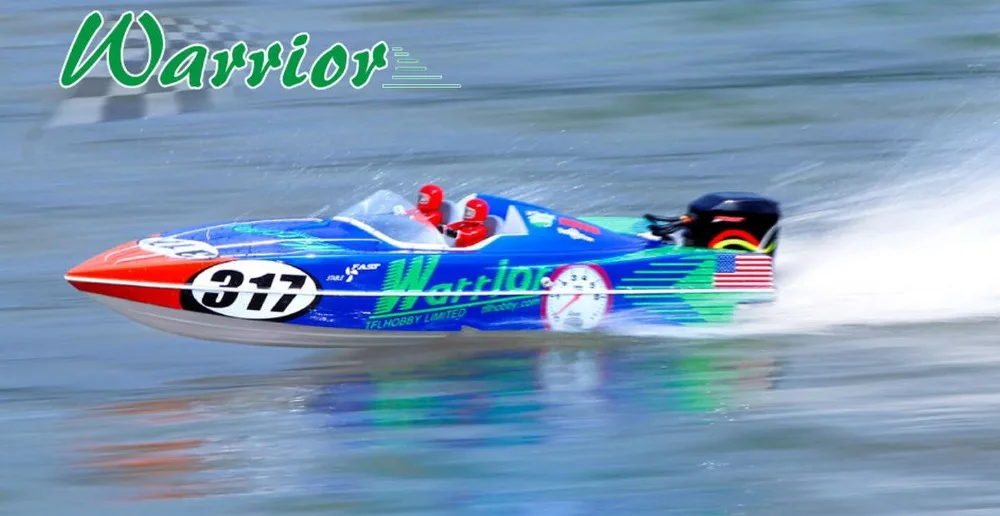 

Warrior 1148 Fiberglass Electric RC Boat w/ 3660 2070KV Motor / 120A ESC Simulation Electric Boat Tail Engine