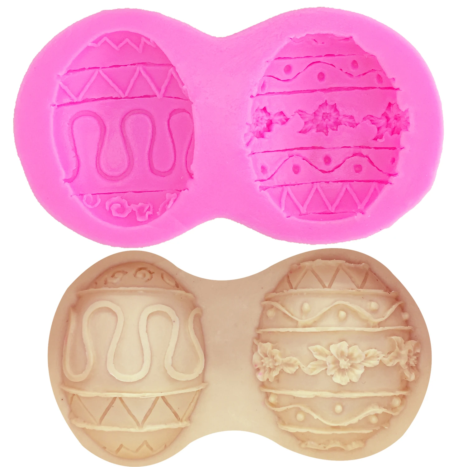 M0287 3D Silicone Mold Easter Egg Cake Decoration Tools Baking Tray Holiday Dessert Mousse Baking Cake Chocolate