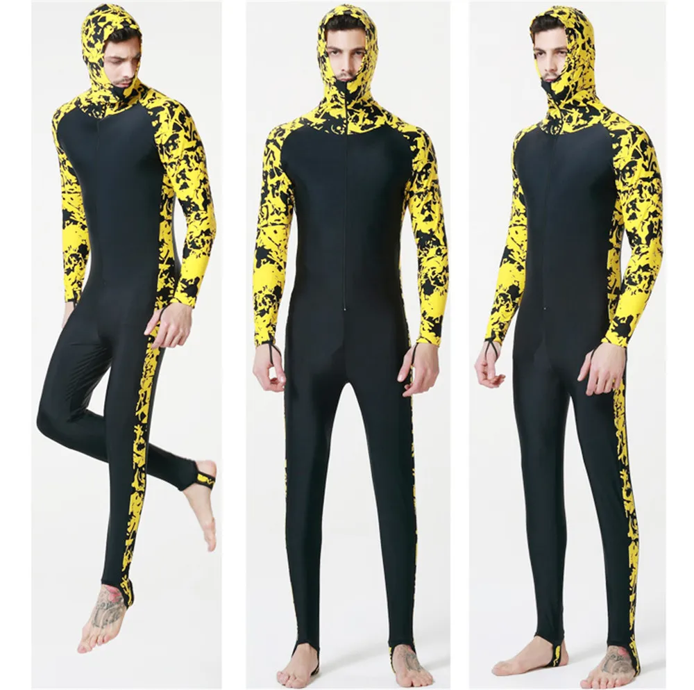 

SBART Korea long sleeved piece swimsuit diving suit sunscreen snorkeling warm parent-child suits for men and women swimwear