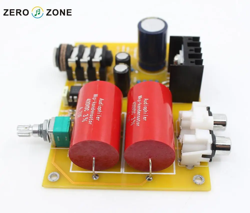 GZLOZONE تجميع HV-10 RA1 مضخم ضوت سماعات الأذن مجلس JRC4556AD DC18V-24V