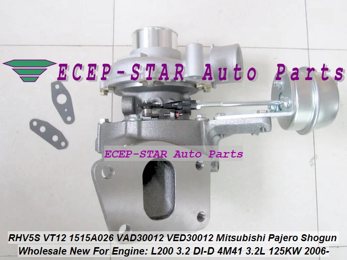 Turbo RHV5 RHV5S 1515A026 VT12 VT-12 VAD30012 VED30012 For Mitsubishi Pajero V80 V90 Shogun L200 3.2 DI-D 2006- 4M41 3.2L 125KW