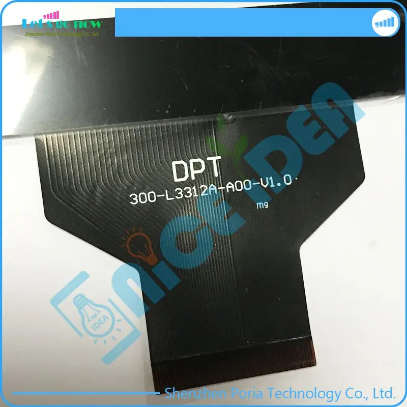 100% New 10'' Inch Touch Screen Digitizer For DPT 300-L3312A-A00-V1.0 Black Front Tablet Touch Panel Glass replacement