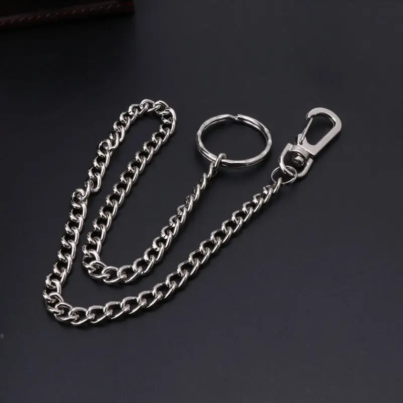 Hip Hop Pants Chain Secure Travel Wallet Chain Heavy Duty Jeans Link Coil Leash