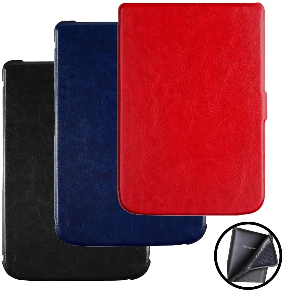 Ultra Slim Book Cover For PocketBook 606/628/633 eReader Soft Shell Case Also Fit Pocket book 633 Color/Basic 4/Touch Lux 5 Skin
