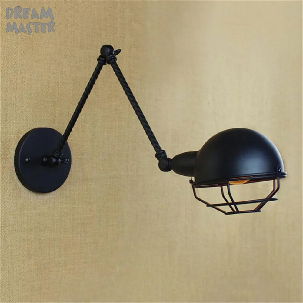 

Style Industrial Vintage Wall Lamp Indoor Lighting Arm Wall Light , Edison Wall Sconce Lamparas De Pared quadri moderni