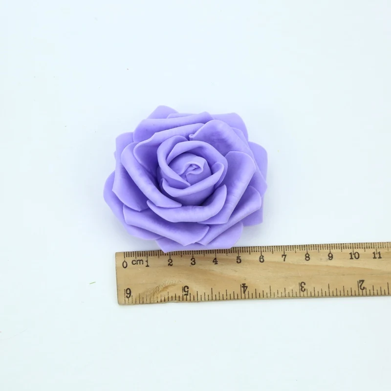 7CM Schaumrosen Blumenwand Heim- und Hochzeitsdekoration Brautaccessoires Ausverkauf Scrapbooking Brosche Handgemachte Kunstblumen – Detail 1