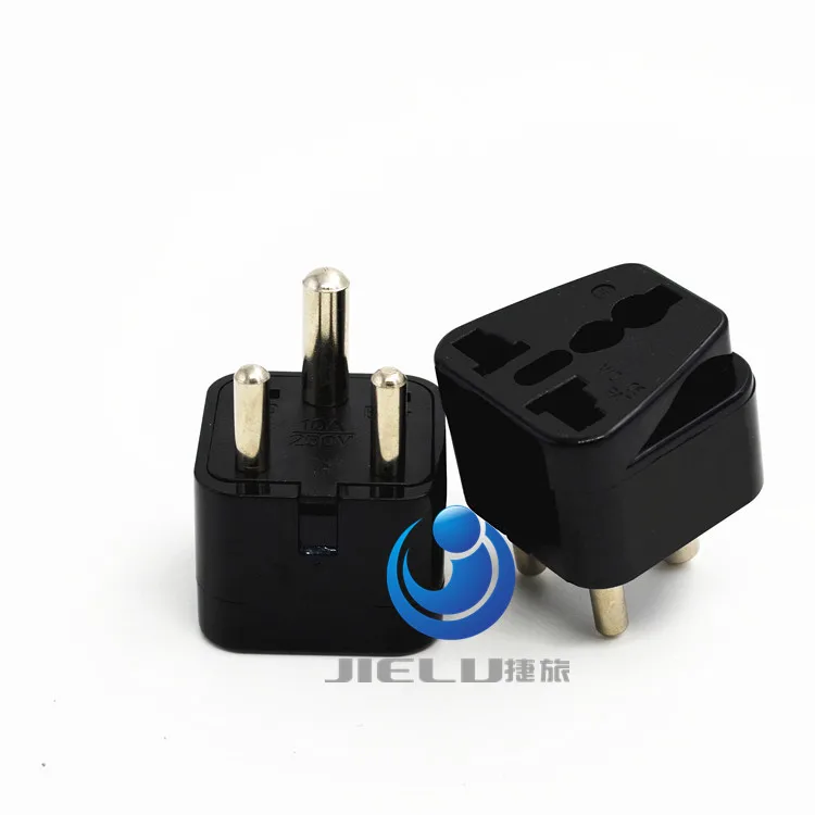 2016 Grounded Type D Travel Trip Plug Adapter Adaptor for India Africa Nepal & India, Sri Lanka, Nepal, Namibia  Plug TO UK