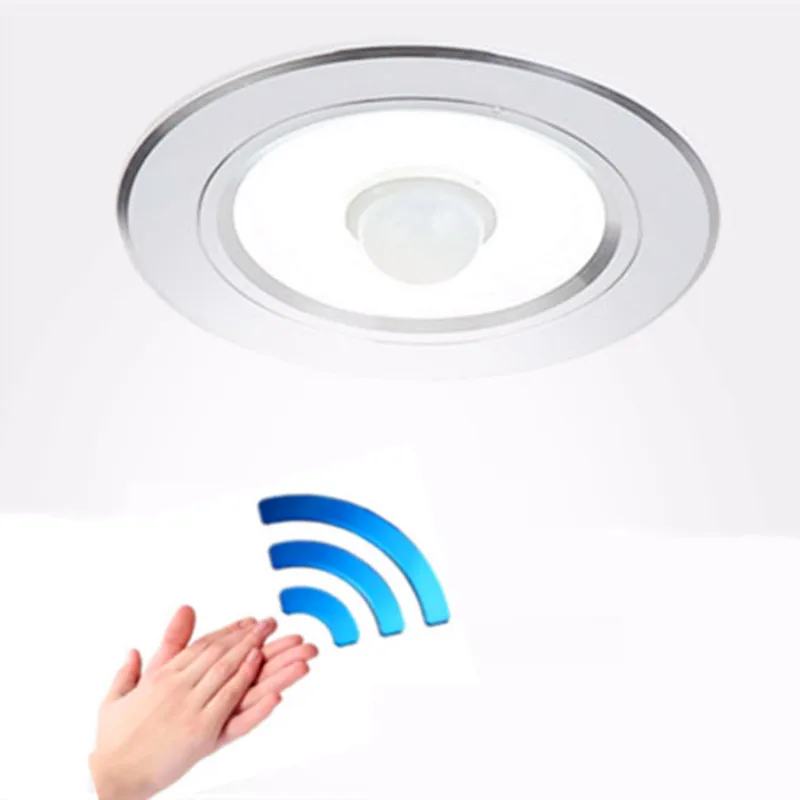 Radar Human induction 15W LED Ceiling Light Smart Home Motion Sensor 7w 9w 12w 18w 230V PIR LED Night Lamp Hallway Home Lighting