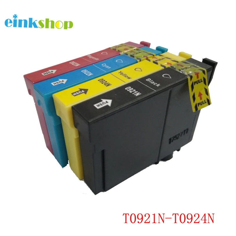 einkshop T0921N T0921 - T0924 Ink Cartridge For Epson Stylus CX4300 TX117 T26 T27 TX106 TX119 TX109 C91 Printer T0921 T0921N Ink