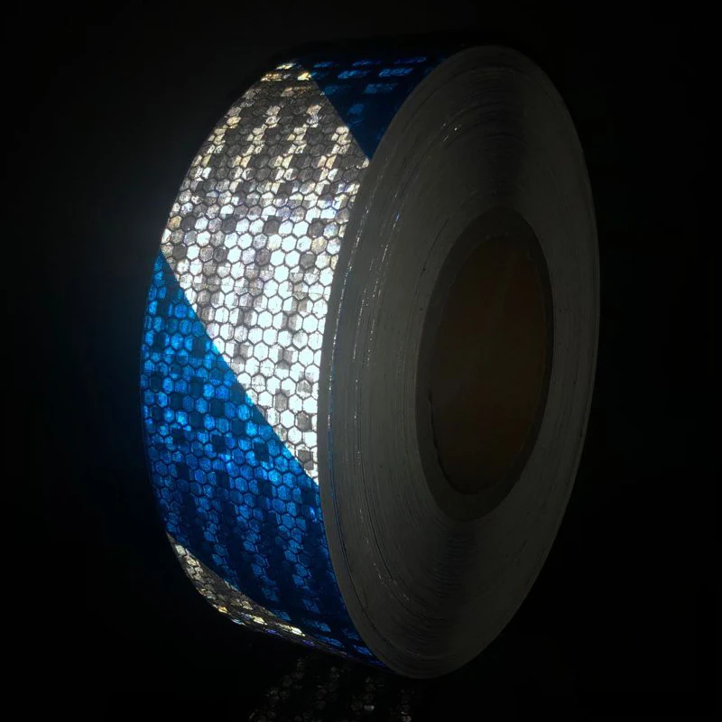 5cmx50m Reflective Bicycle Stickers Adhesive Tape for Bike Safety White Red Yellow Blue Bike Stickers Bicycle Accessories