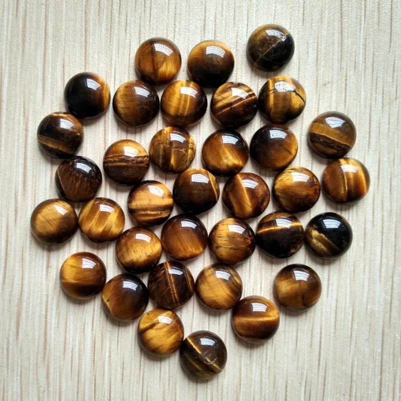 12mm Fashion good quality mixed round CAB CABOCHON natural stone beads for jewelry Accessories making wholesale 50pcs/lot