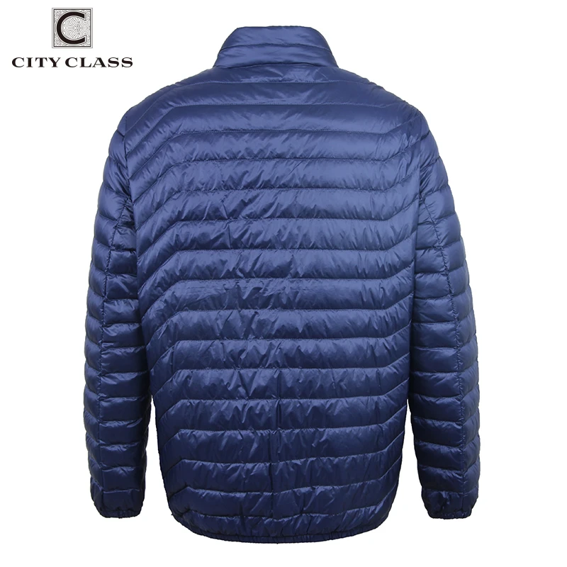 CITY CLASS Autumn Men Duck Down Jacket UltraLight Windproof Super Warm Casual Jacket Blue Mens Quilted Coat Hot Overcoats 1735