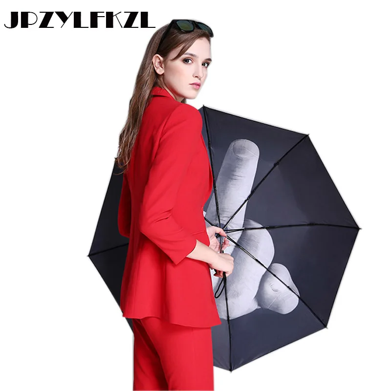 

8K Creative Srong Windproof Automatic 3Folding Umbrella Rain Women Aluminum Alloy Umbrellas For Men Business Handle Paraguas