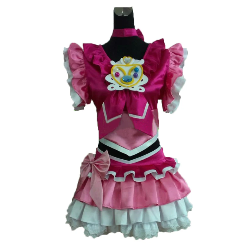 PreCure Cure Melody Hojo Hibiki Cosplay Costume Red White Color All Size 11