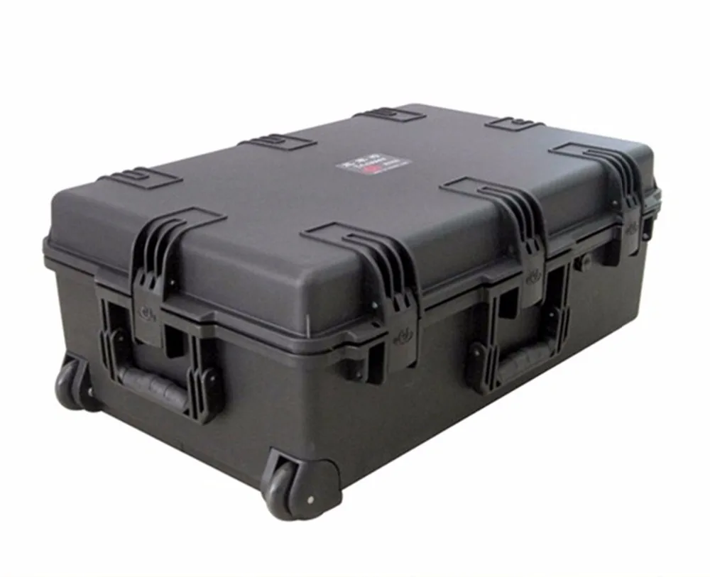 Triccase Pabrik OEM/ODM Keras IP67 Plastik Besar Koper Alat Troli Kasus dengan Busa Pra-potong M2950